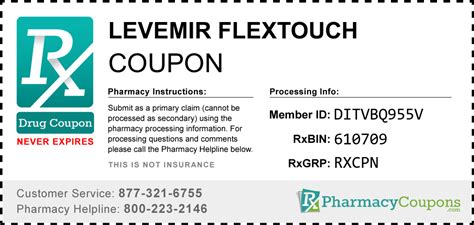 Levemir coupon - Levemir Flextouch is a brand name insulin pen containing insulin detemir. There is no generic equivalent currently on the market. If you need this medication, remember that you can reduce the Levemir Flextouch price by up to 75% with a Levemir Flextouch coupon or discount card from FamilyWize.